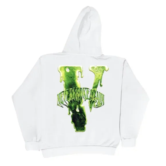 VLONE Shirts Vlone X Never Broke Again Slime Green On White
